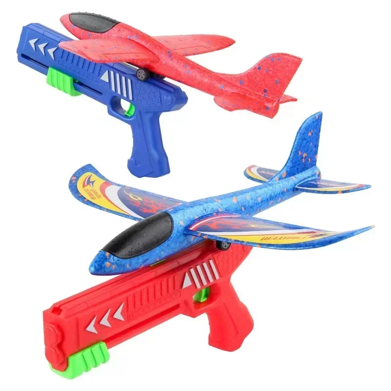 Kids Outdoor Xmas Gifts - Kids 24/34cm Foam Plane Toy Gun