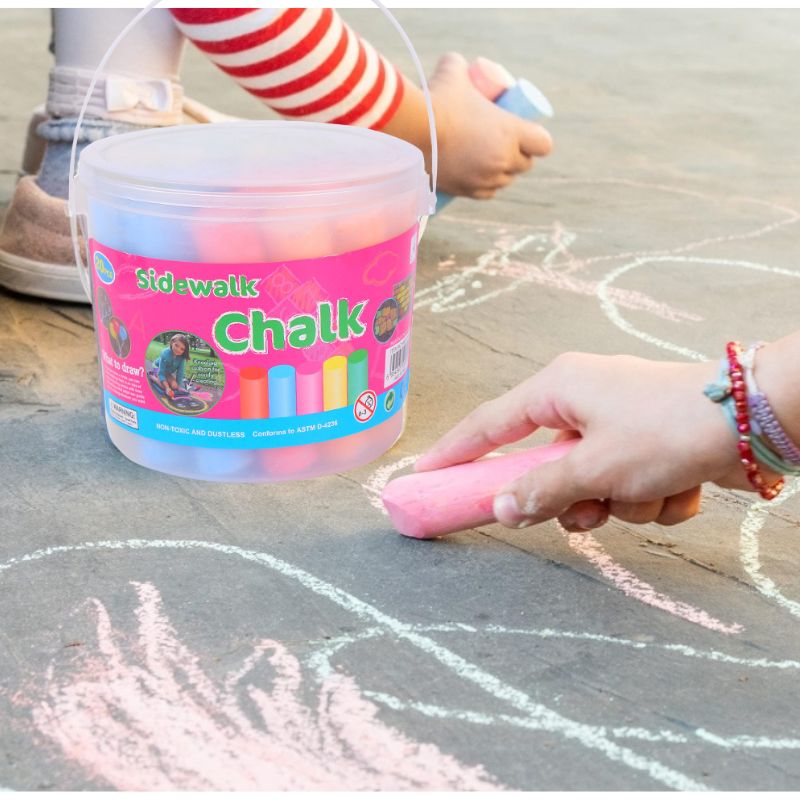 Chalk Outdoor Jumbo - Washable Jumbo Sidewalk Colors Chalk for