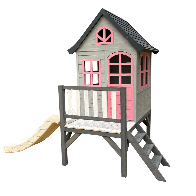 Kids Outdoor Doll House - Kids log house, tree , outdoor