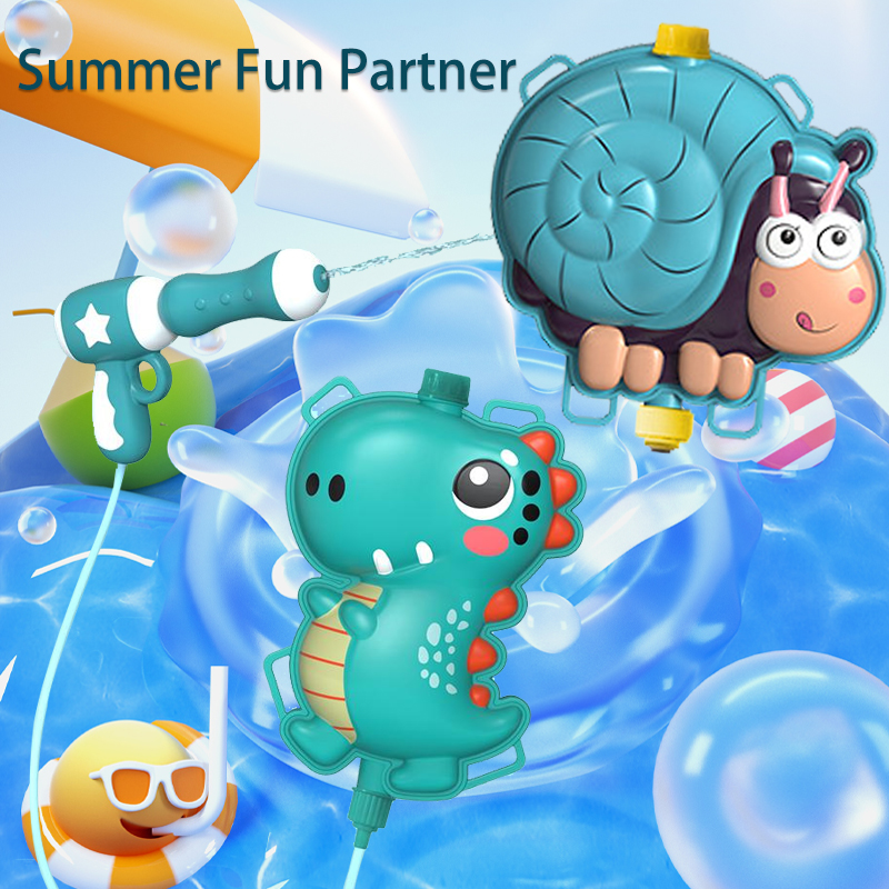 Kids Outdoor Nature Toys - Summer Backpack Water Gun Cartoon Water