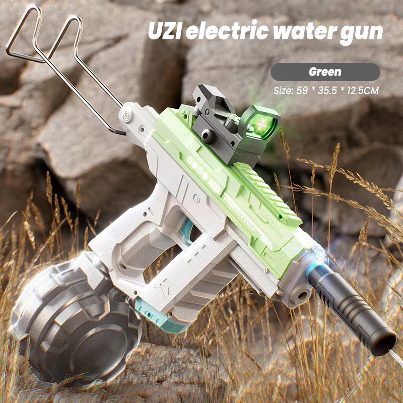 Kids Outdoor Nature Play - Electric UZI Space Water Gun Hand