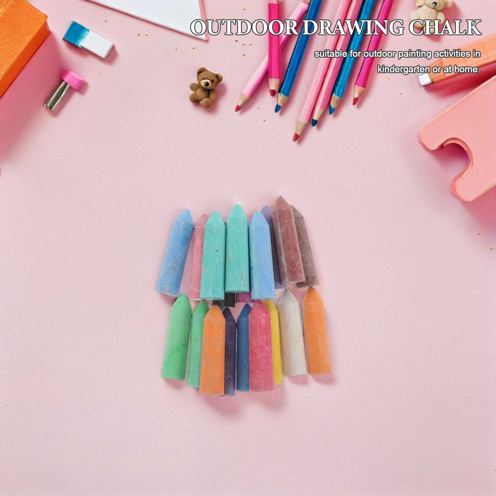 20Pcs Jumbo Outdoor Chalk Wash - огляд і ціна Chalk Outdoor Jumbo