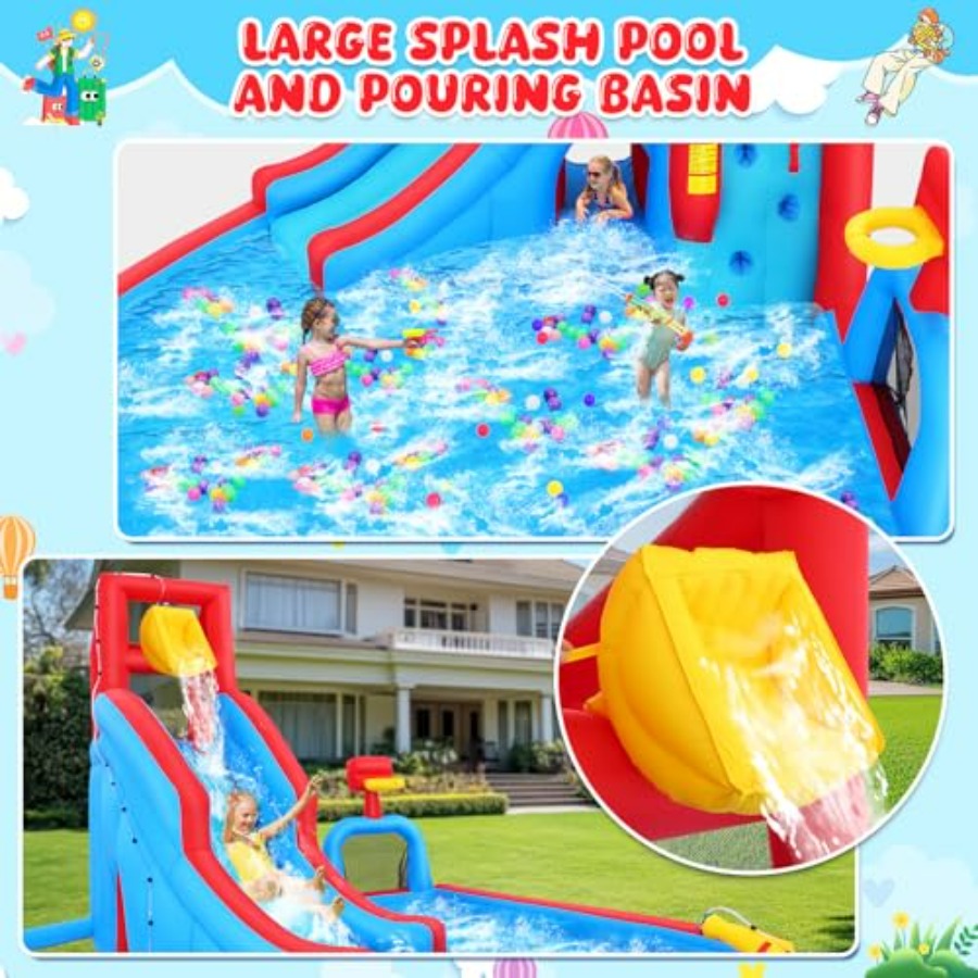 Backyard outdoor water slide i - огляд і ціна Kids Outdoor Inflatable Water Slide