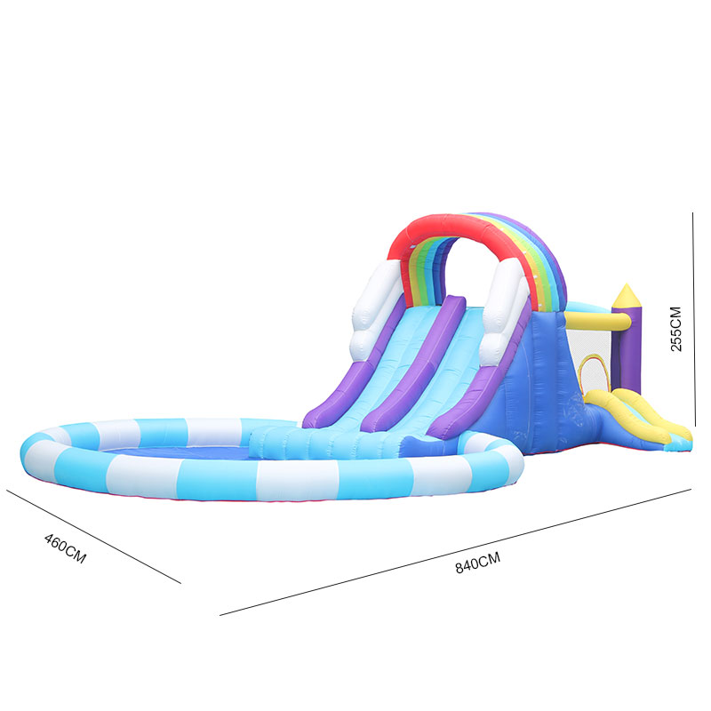 Giant Rainbow Inflatable Water - огляд і ціна Kids Outdoor Inflatable Water Slide