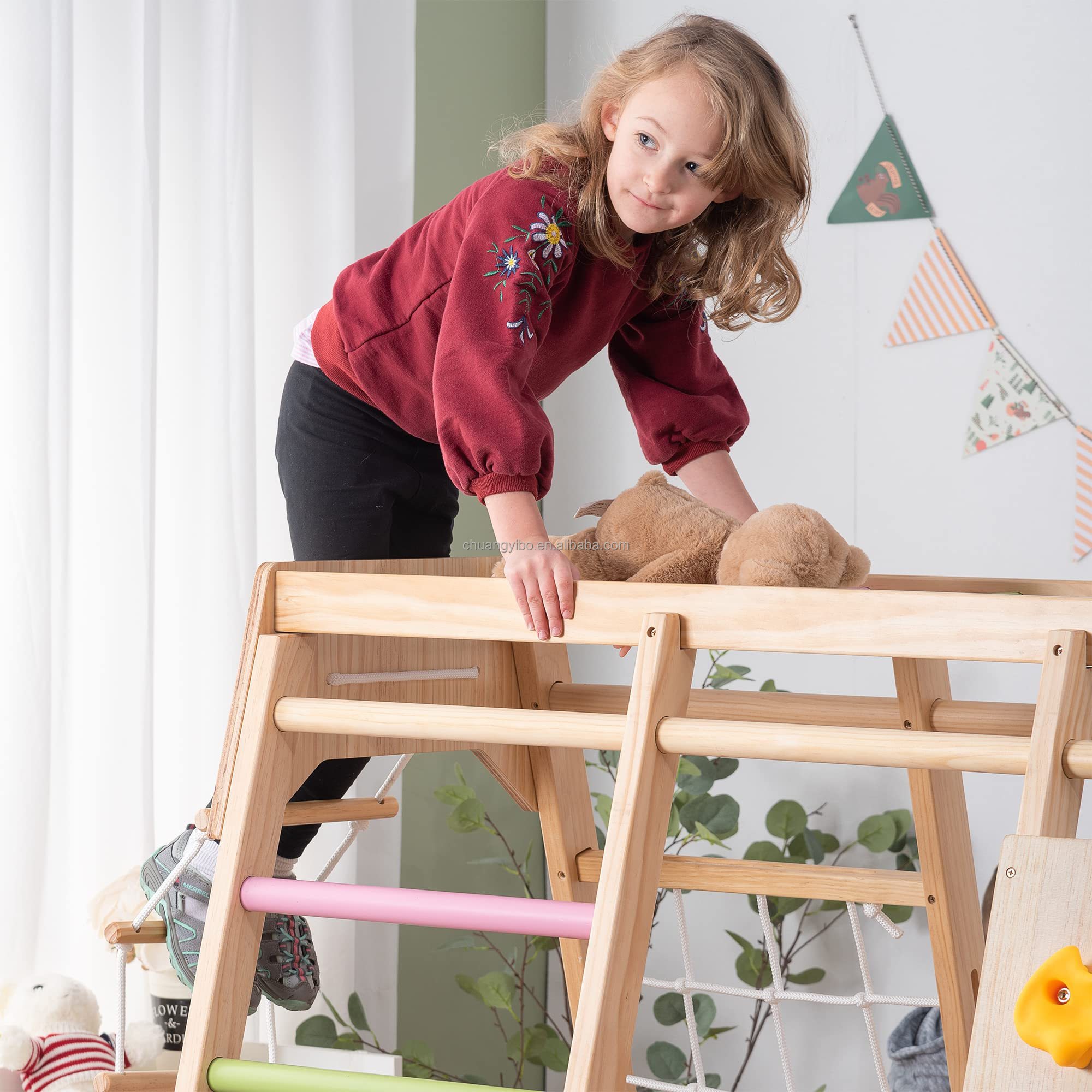 Climbing Walls Amusement Park  - огляд і ціна Kids Outdoor Climbing Equipment