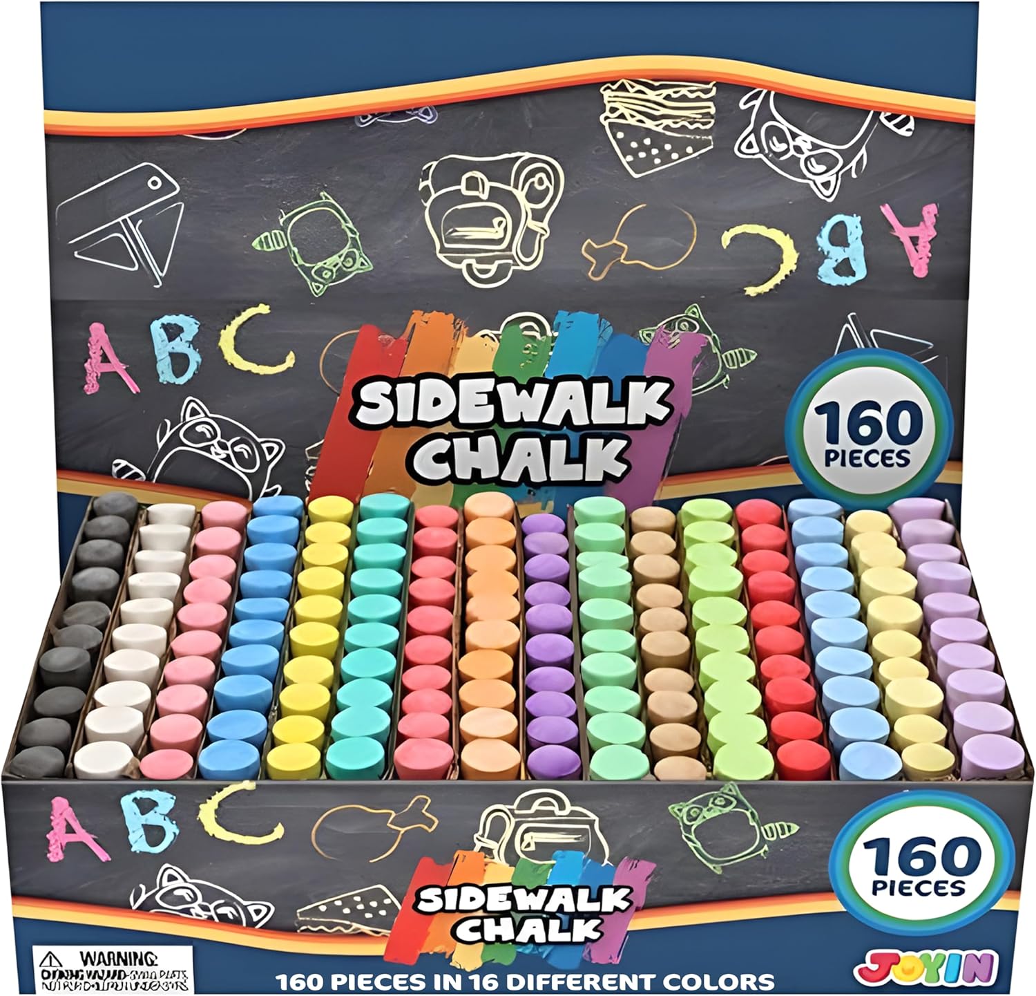 160 PCS Sidewalk Chalks Set No - огляд і ціна Chalk Outdoor Jumbo