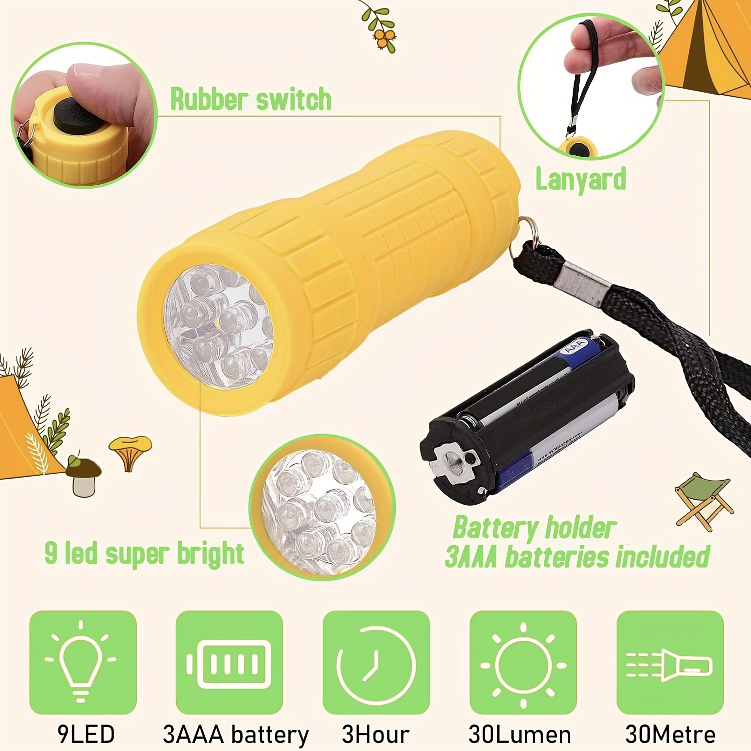 Mini Portable Flashlight Nine  - огляд і ціна Children'S Outdoor