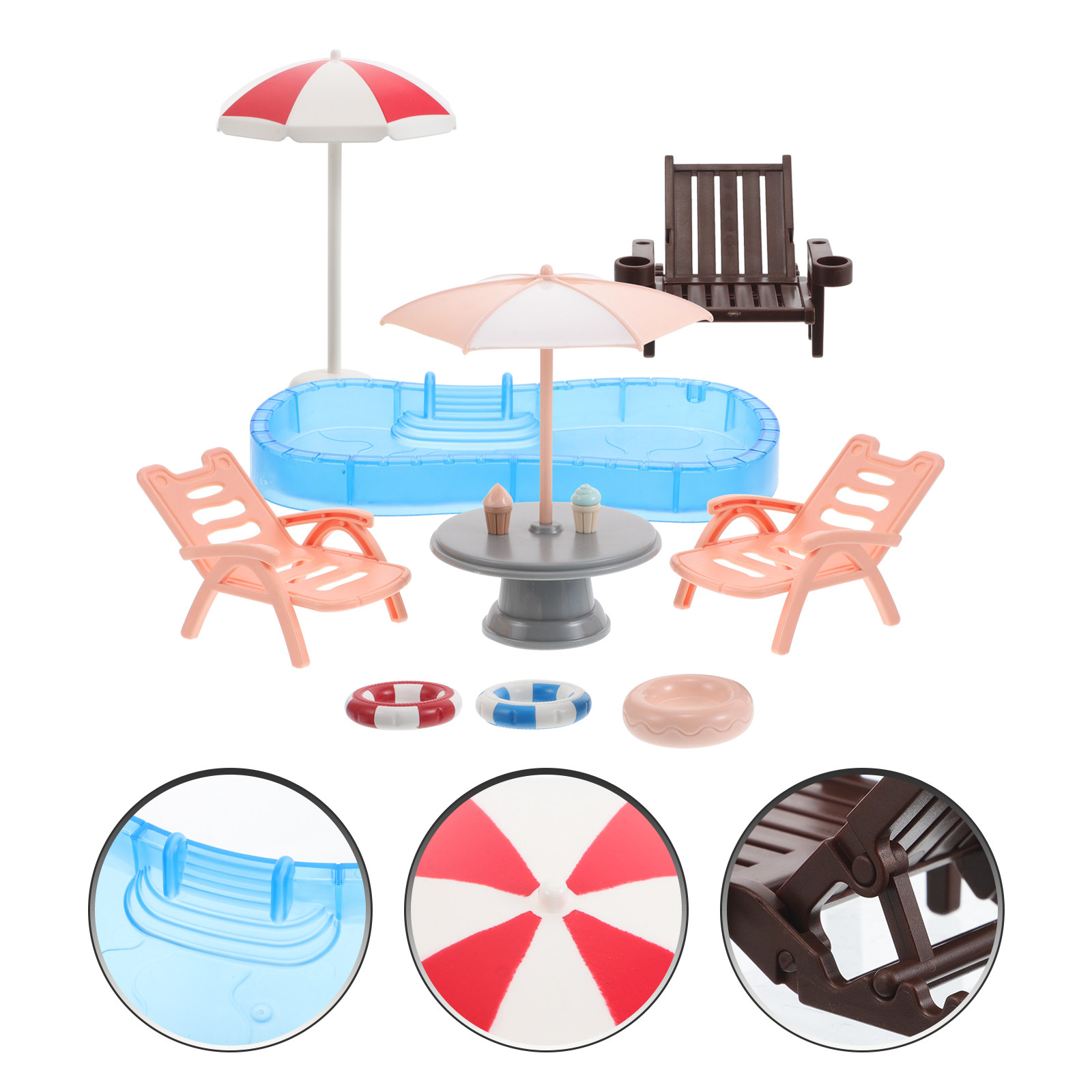 1Set Miniature Dollhouse Swimm - огляд і ціна Kids Outdoor Doll House