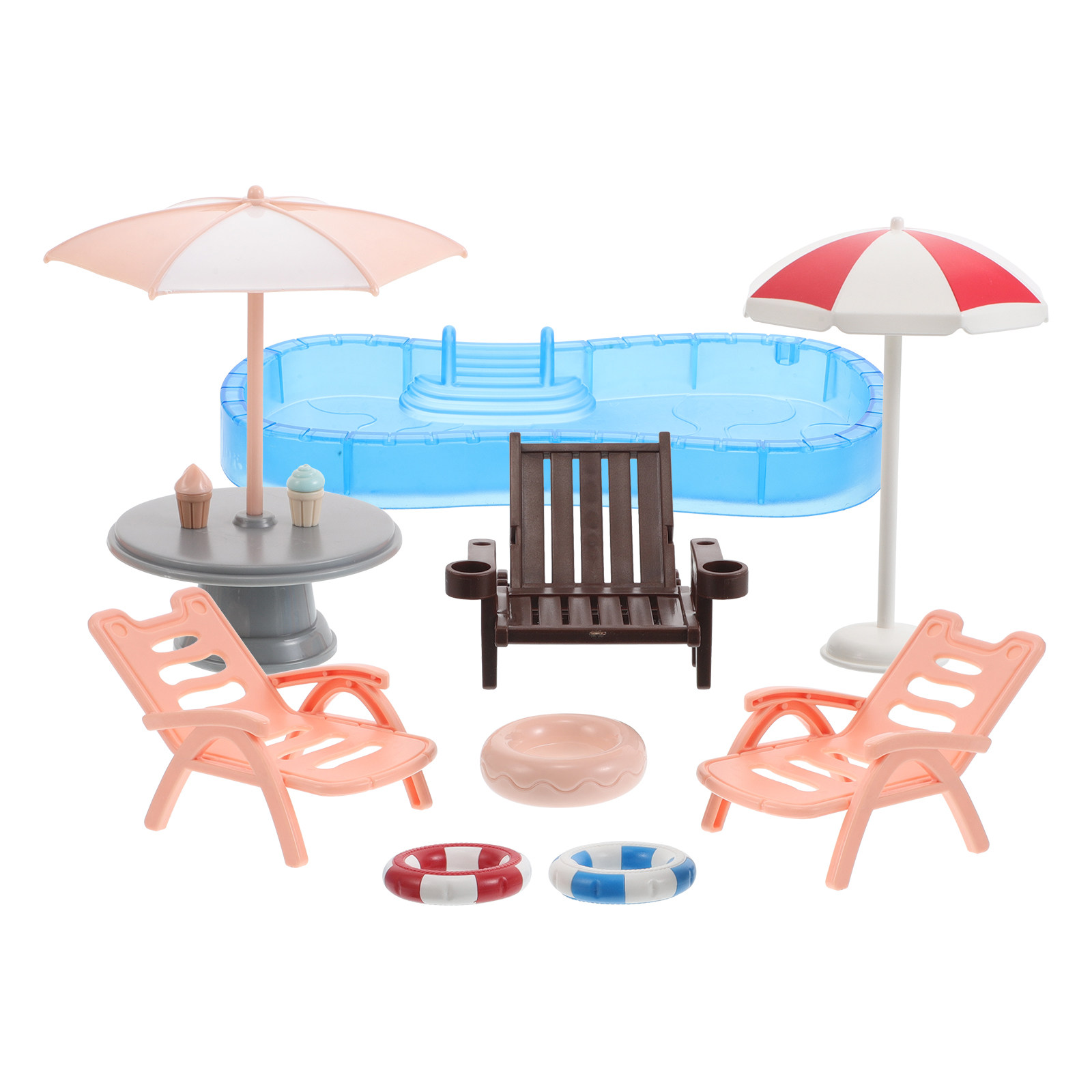 1Set Miniature Dollhouse Swimm - огляд і ціна Kids Outdoor Doll House