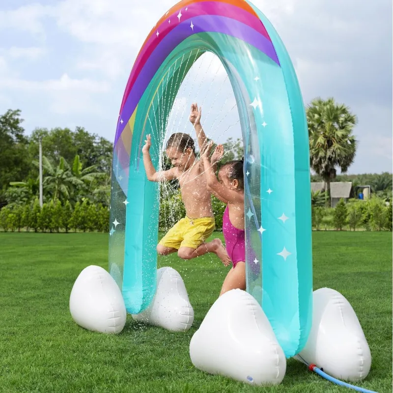 Giant Inflatable Rainbow Arch  - огляд і ціна Kids Outdoor Lawn Equipment