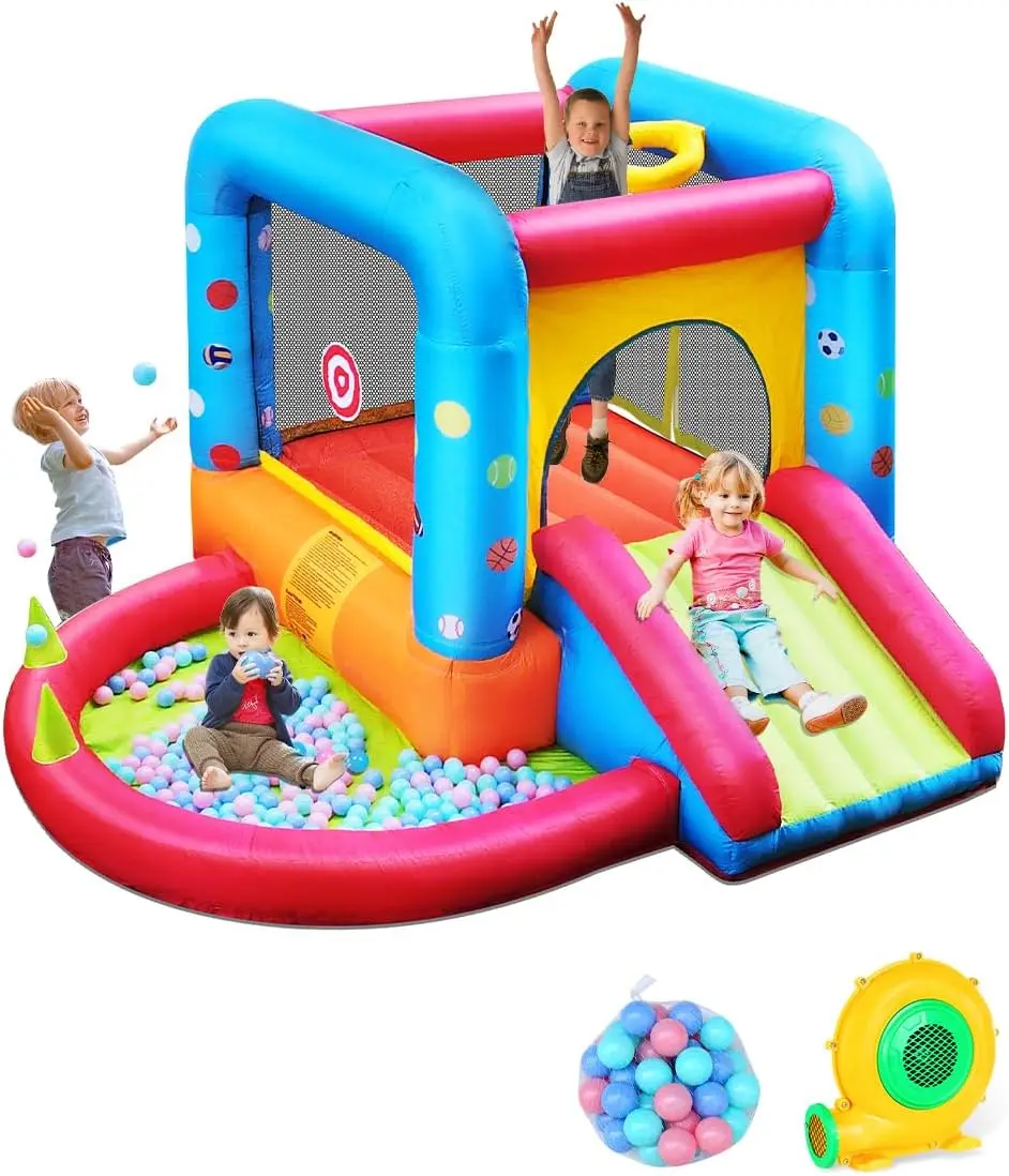 Step4Fun Inflatable Bounce Hou - огляд і ціна Kids Outdoor Inflatable Water Slide