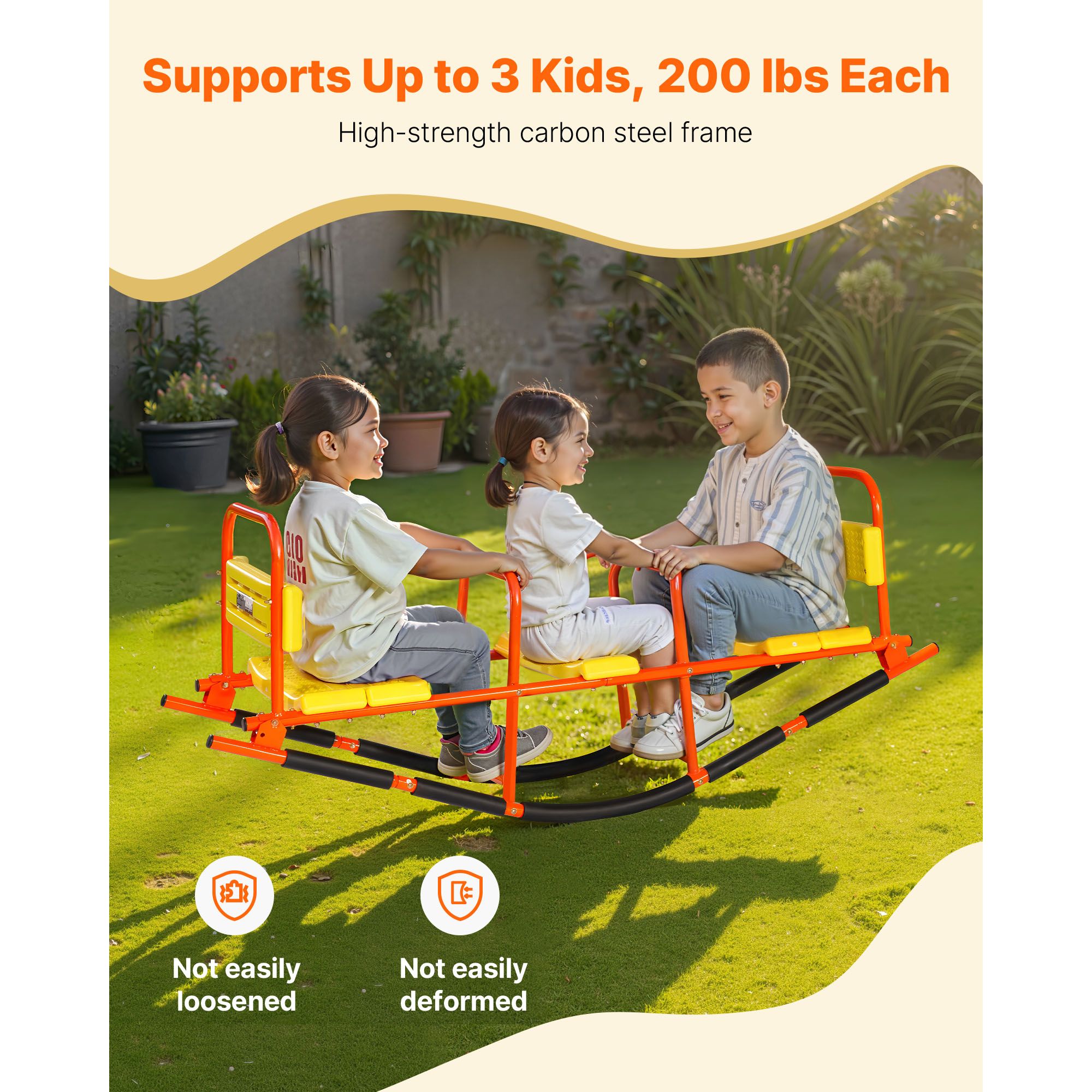 Kids Seesaw, 200 lbs Load Capa - огляд і ціна Kids Outdoor Lawn Equipment