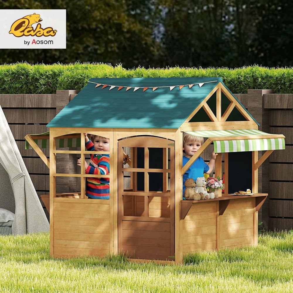 Qaba oldable Outdoor Playhouse - огляд і ціна Qaba Kids Outdoor Playhouse