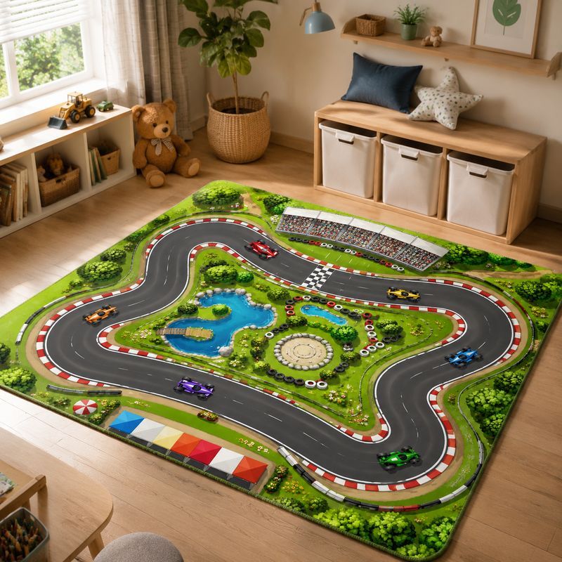 VIKAMA Kids Farm Zoo Play Rug  - огляд і ціна Kids Outdoor Zoo