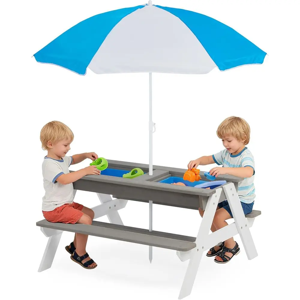 Convertible 3-in-1 Wooden Picn - огляд і ціна Kids Outdoor Umbrella