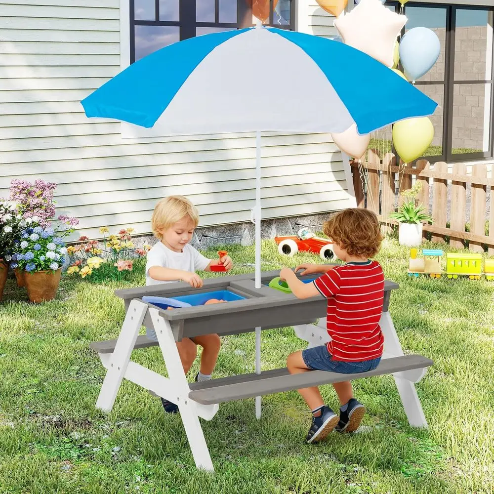 Convertible 3-in-1 Wooden Picn - огляд і ціна Kids Outdoor Umbrella