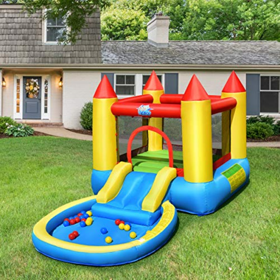 Outdoor backyard inflatable bo - огляд і ціна Kids Outdoor Inflatable Water Slide