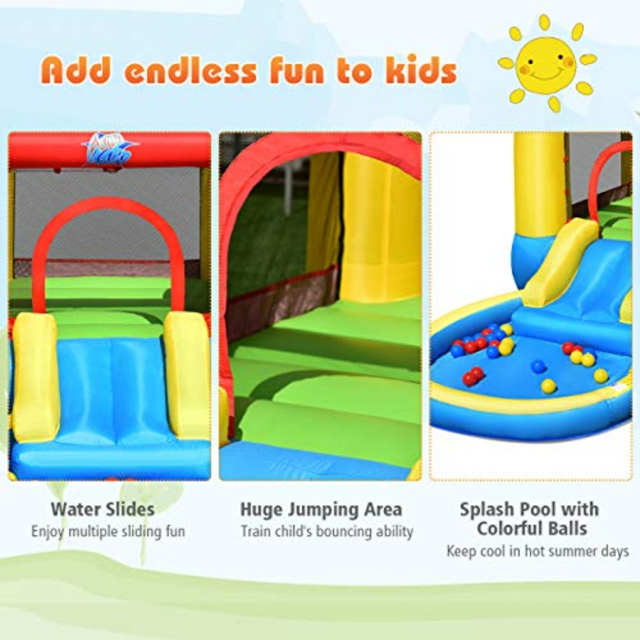 Outdoor backyard inflatable bo - огляд і ціна Kids Outdoor Inflatable Water Slide