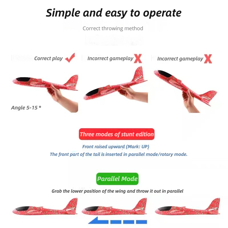48cm Large Foam Airplane Child - огляд і ціна Kids Outdoor Fun