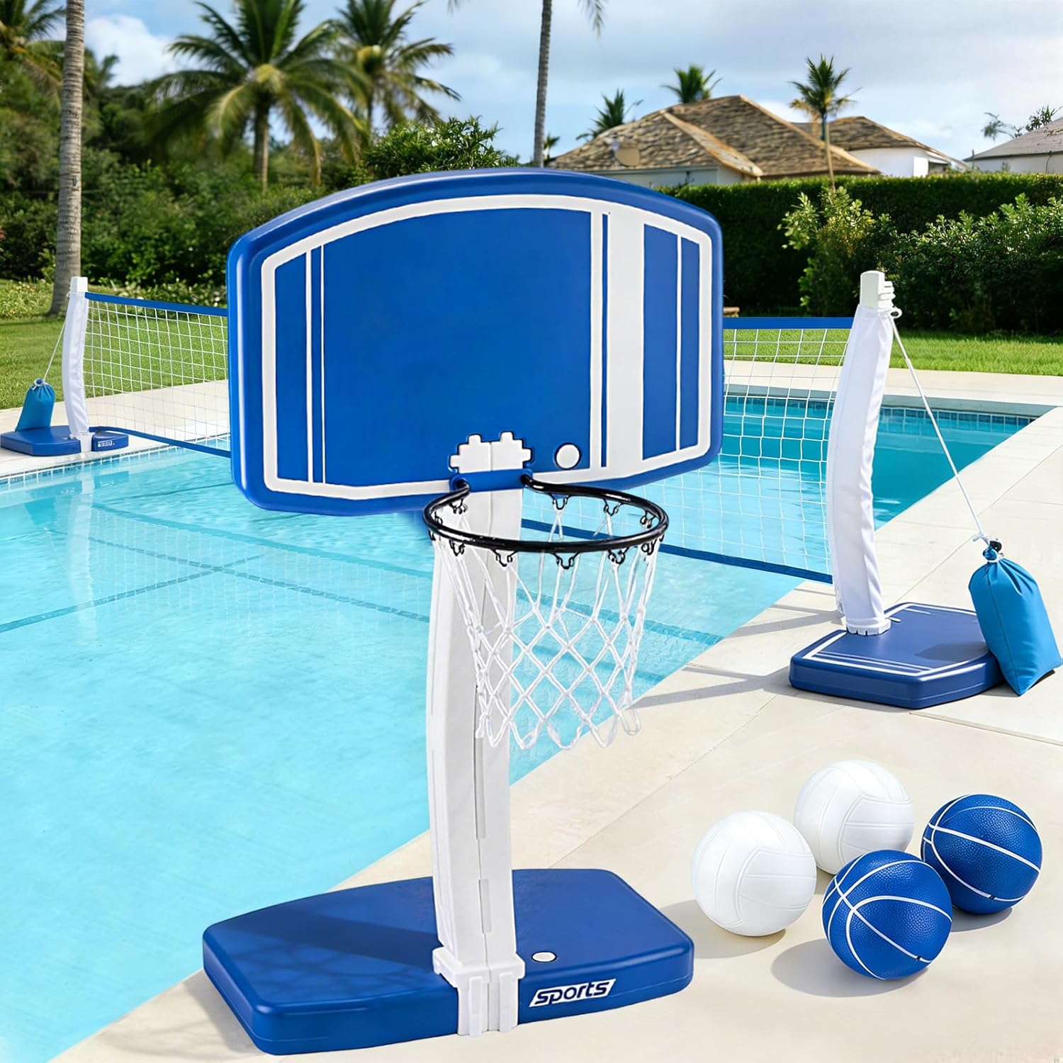 Above Ground Pool Basketball H - огляд і ціна Outdoor Games For Kids
