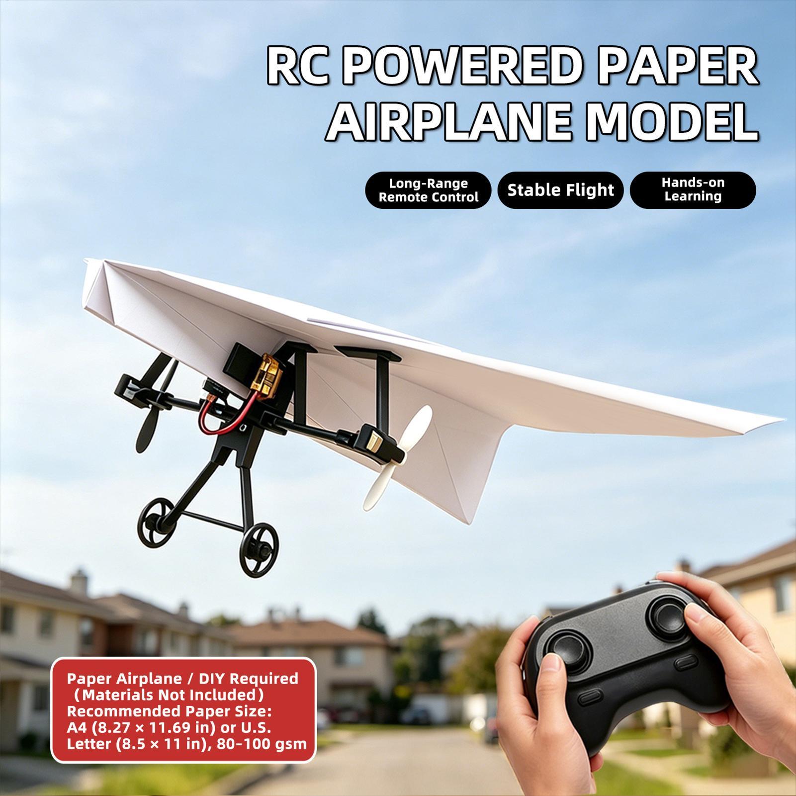 DIY RC Paper Airplane Kit Plan - огляд і ціна Kids Outdoor Fun