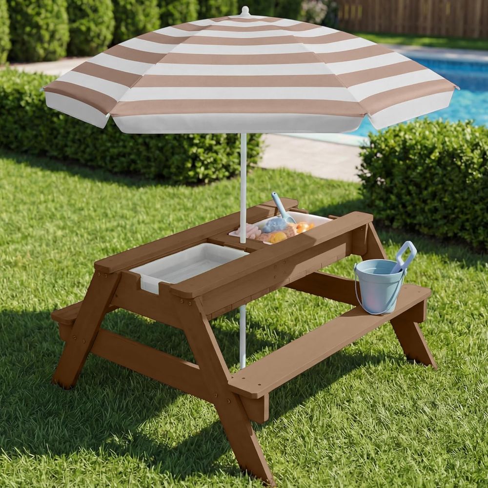 Kids Picnic Table with Umbrell - огляд і ціна Kids Outdoor Umbrella