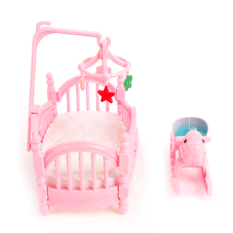Miniature Crib Wooden Horse Se - огляд і ціна Kids Outdoor Doll House