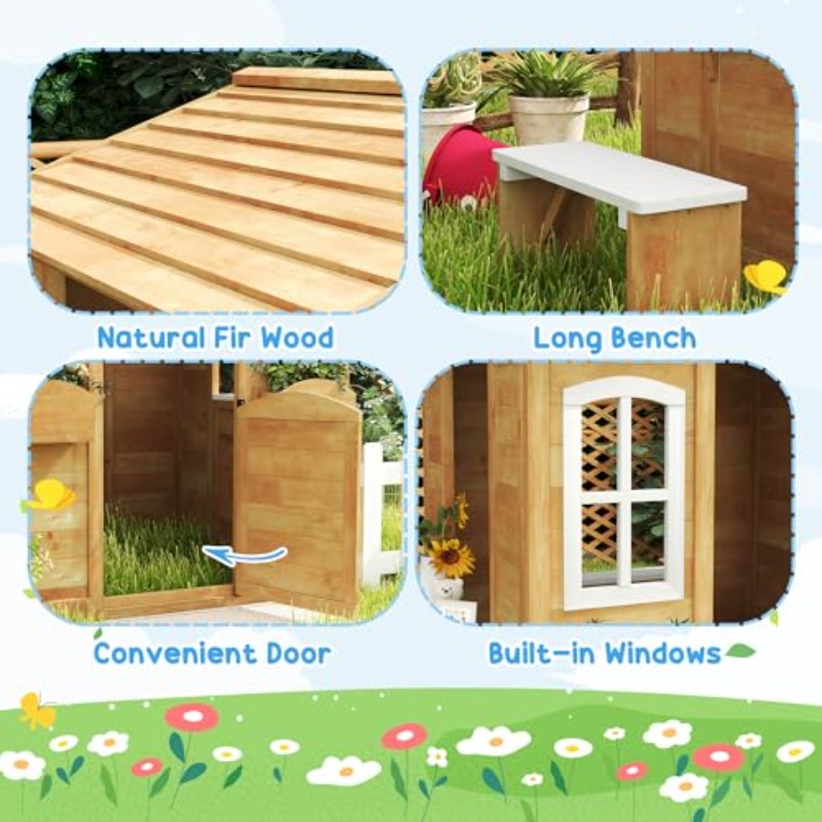 Outdoor playhouse for kids age - огляд і ціна Kids Outdoor Nature Play