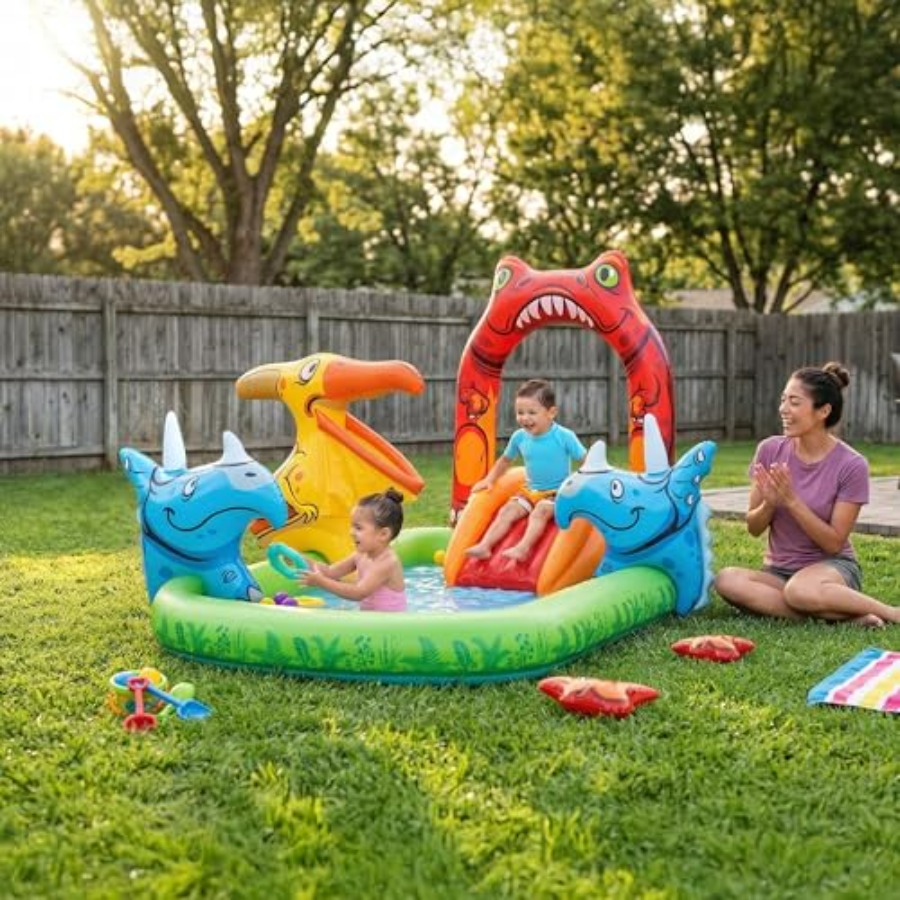 Outdoor water play center for  - огляд і ціна Kids Outdoor Inflatable Water Slide